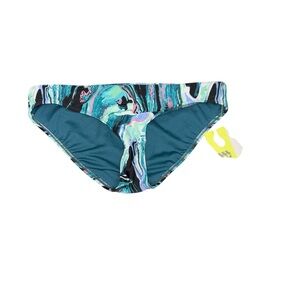 NWT All In Motion Watercolor Abstract Print Swim Bottoms - Size Small